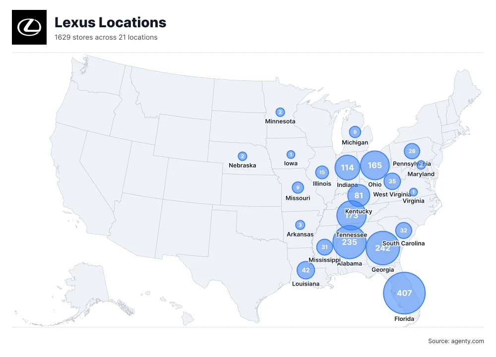 Lexus Locations by State