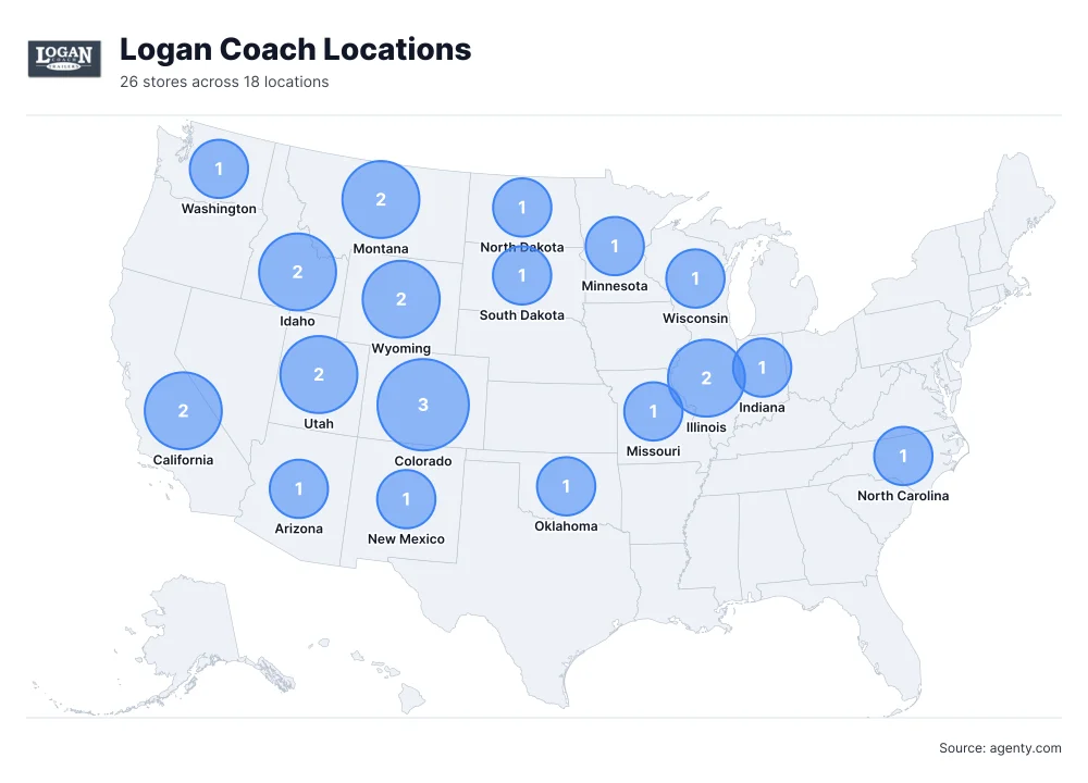 Logan Coach Locations by State