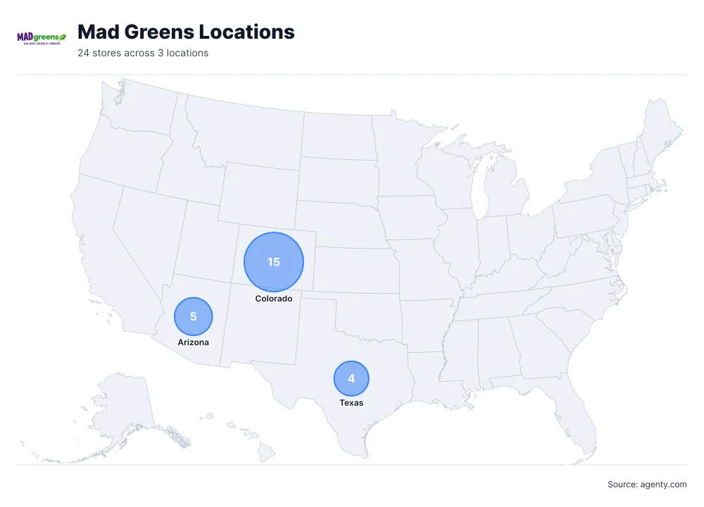 Mad Greens Locations by State
