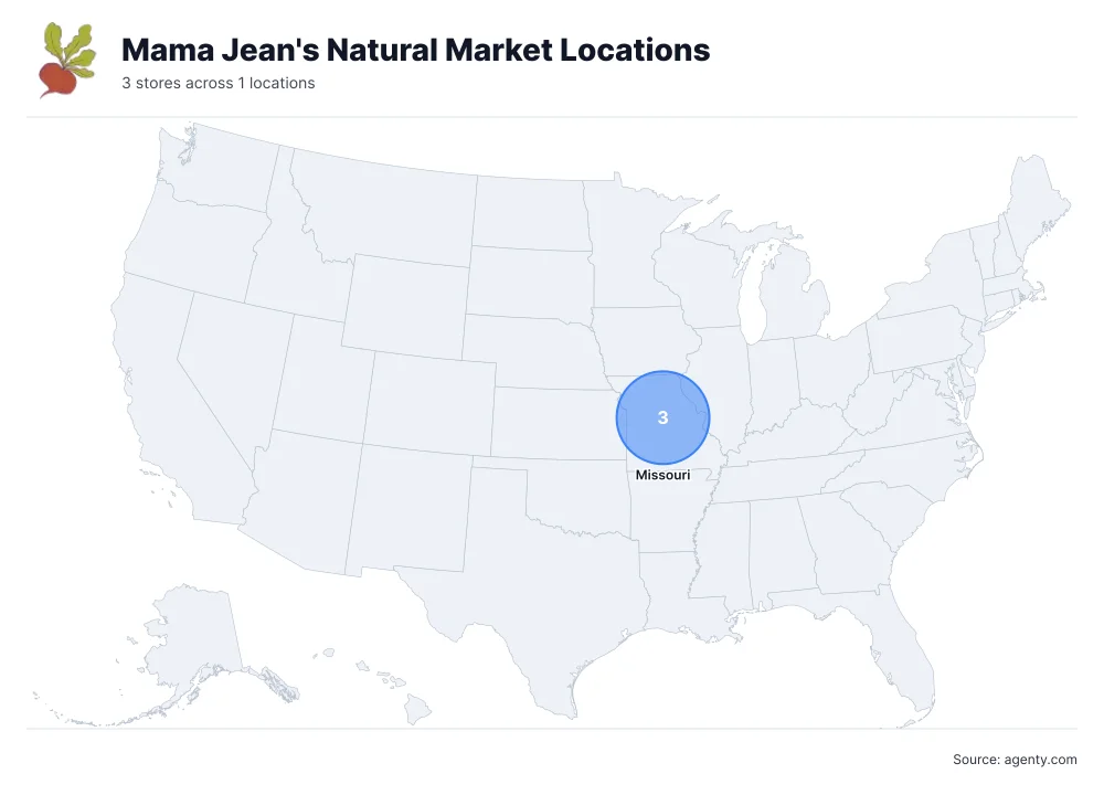Mama Jean's Natural Market Locations by State/Region