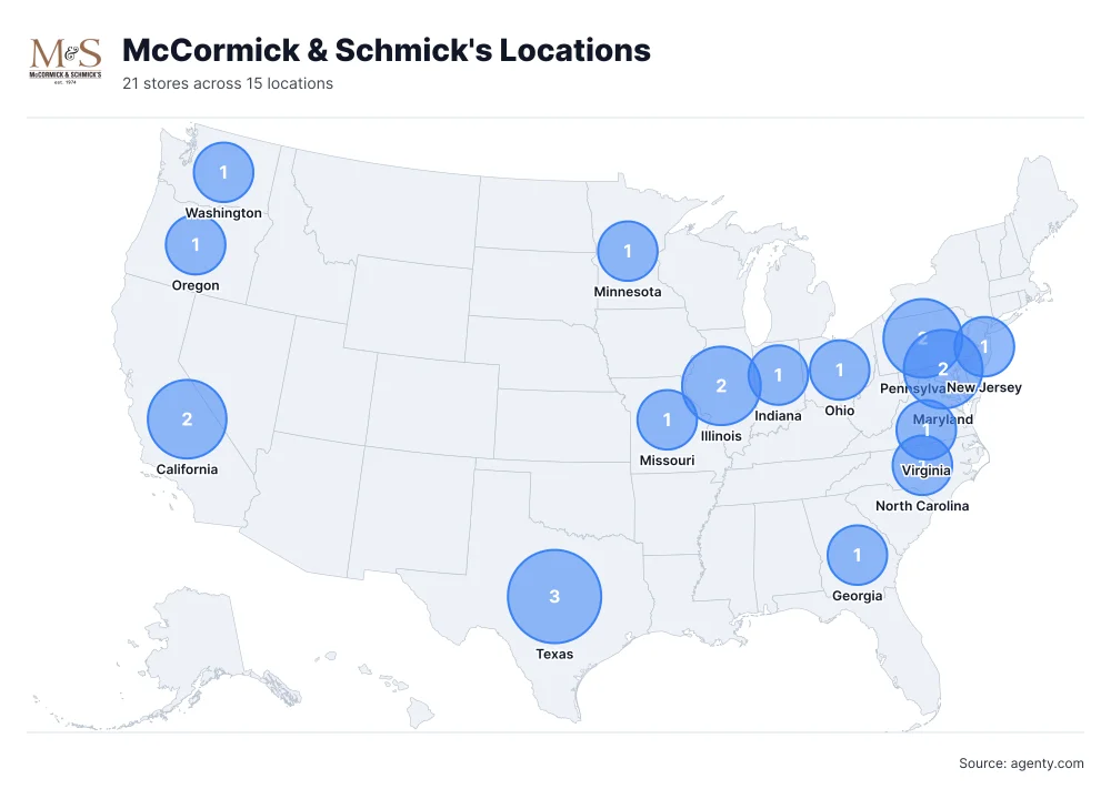 McCormick & Schmick's Locations in the USA