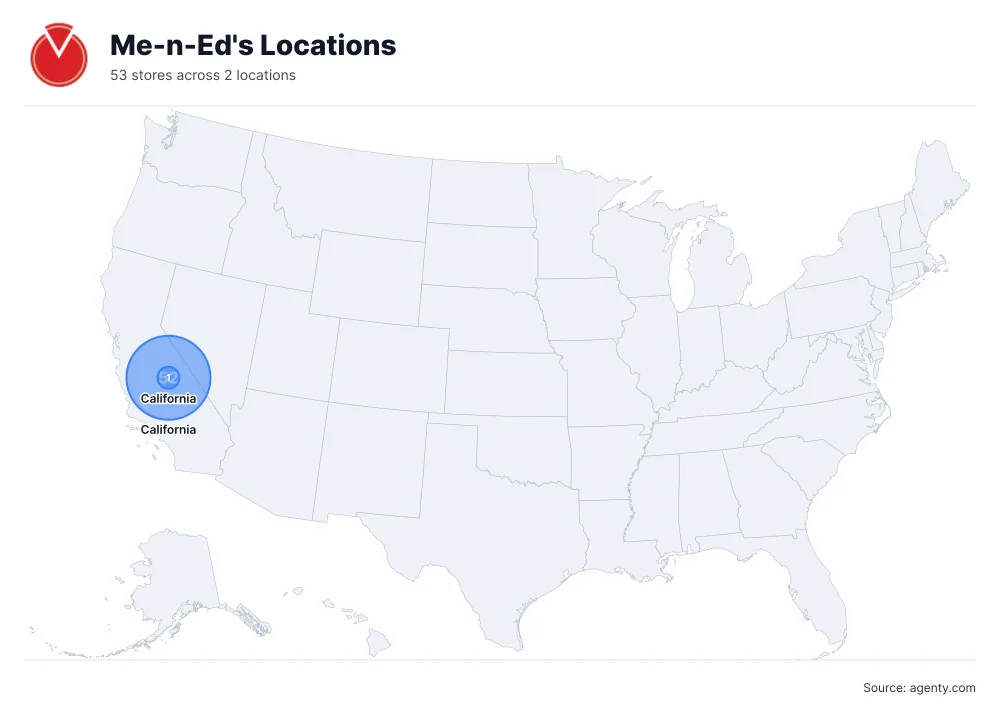 Me-n-Ed's Locations by State