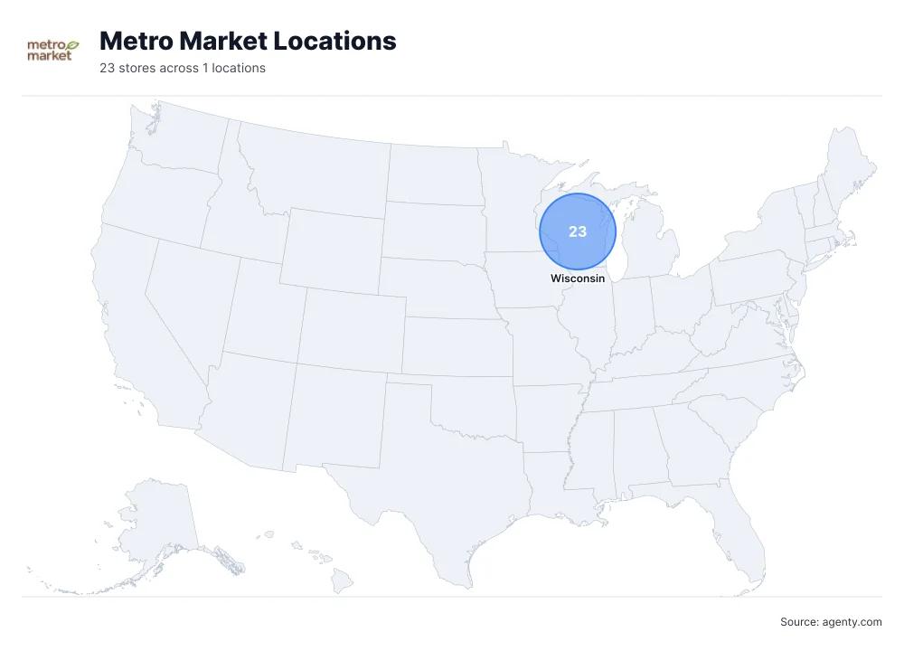 Metro Market Locations by State/Region