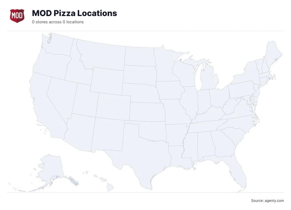 MOD Pizza Locations by State
