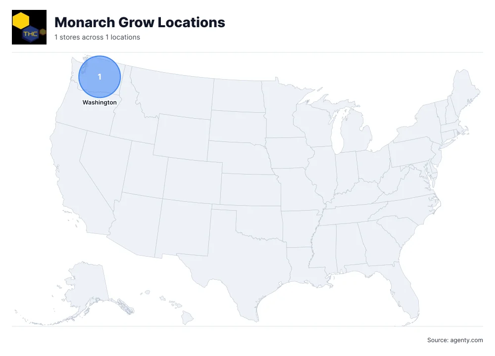 Monarch Grow Locations by State