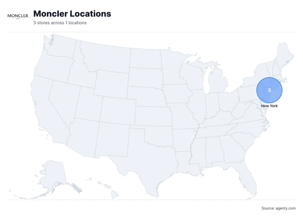 Moncler Locations by State/Region