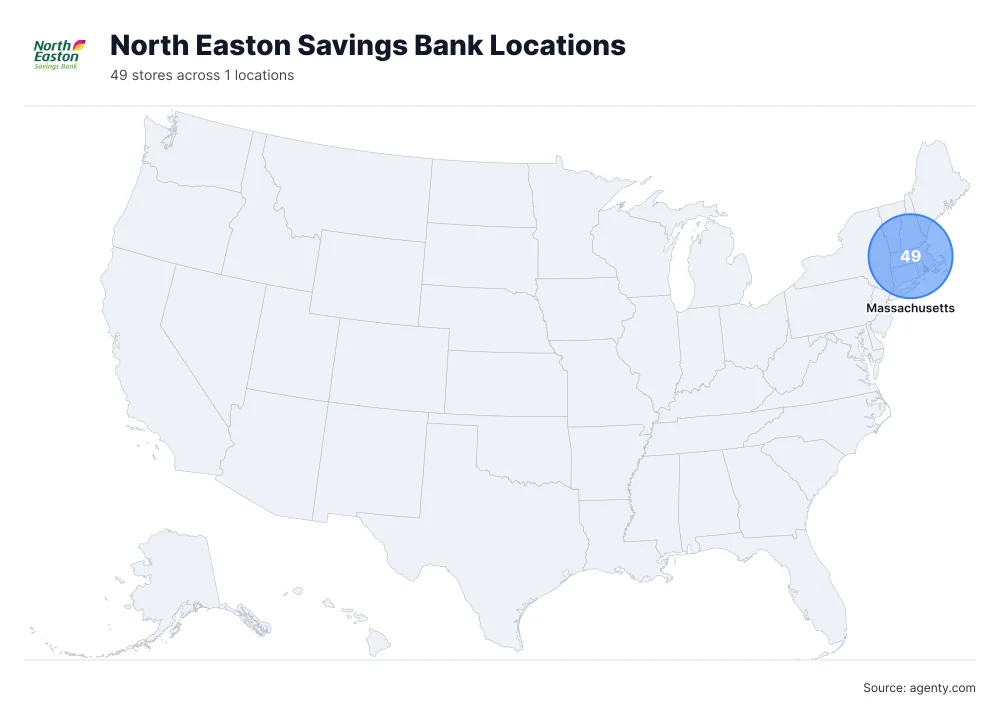 North Easton Savings Bank Locations by State