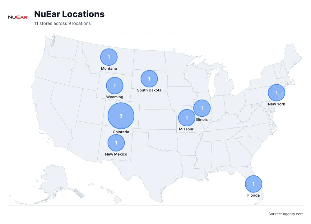 NuEar Locations by State