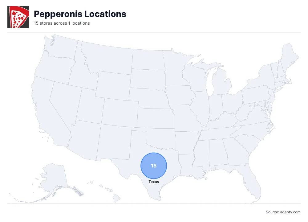 Pepperonis Locations by State