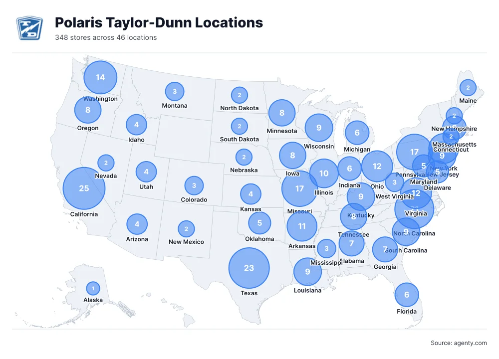 Polaris Taylor-Dunn Locations by State
