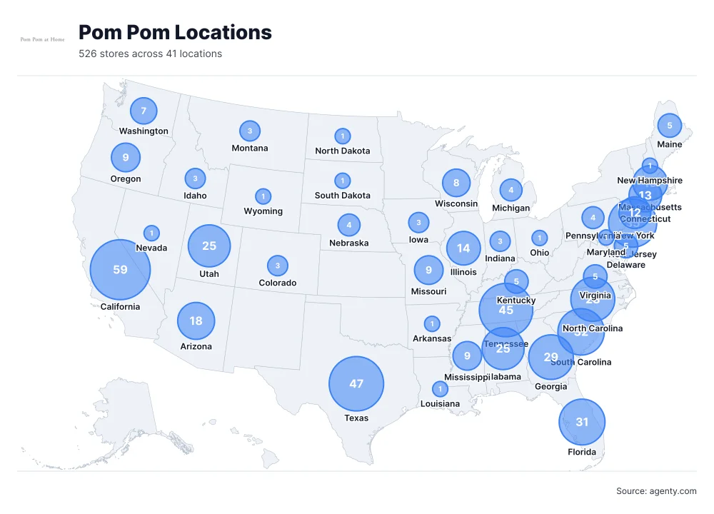 Pom Pom Locations by State