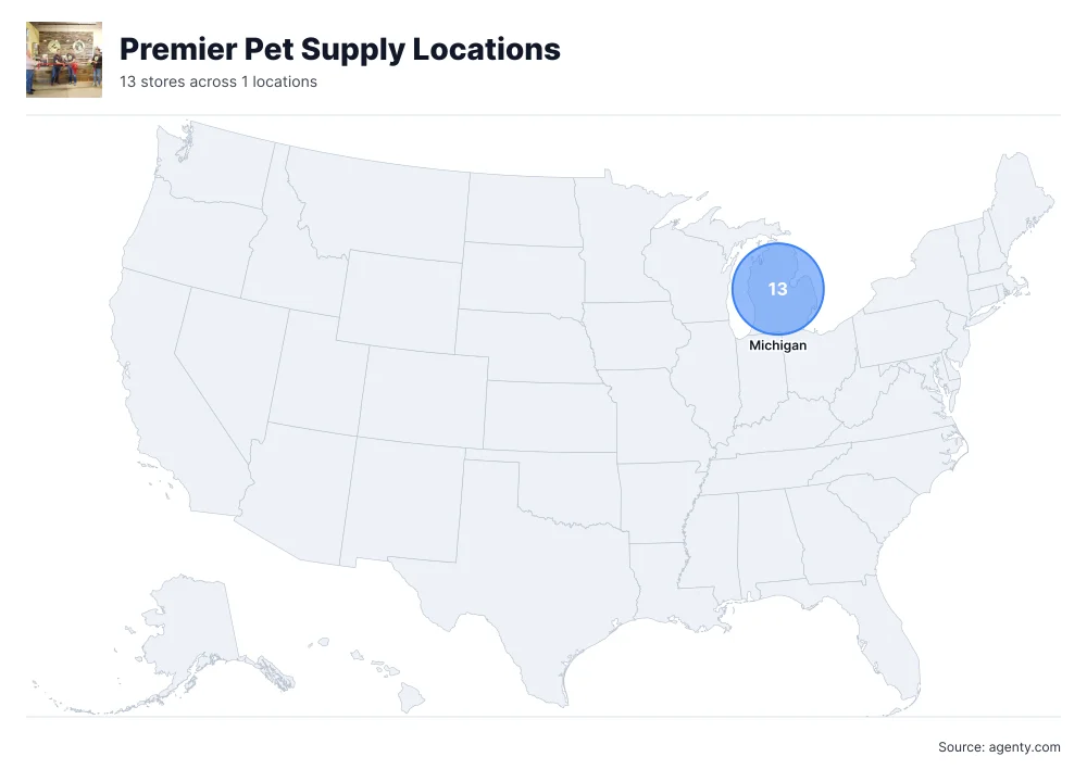 Premier Pet Supply Locations by State