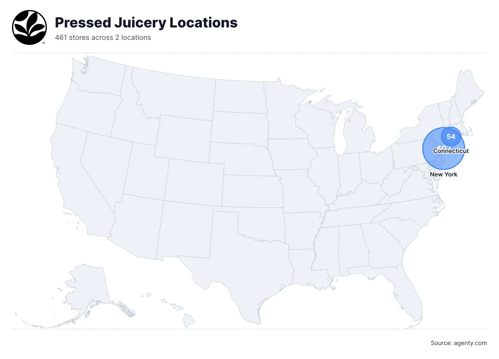 Pressed Juicery Locations by State