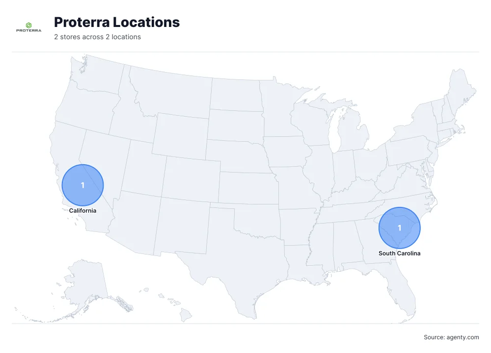 Proterra Locations by State