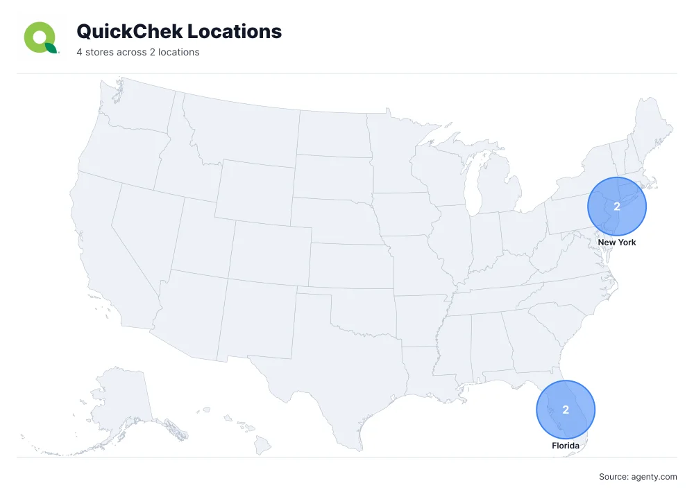 QuickChek Locations by State