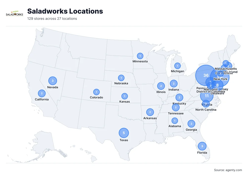 Saladworks Locations by State