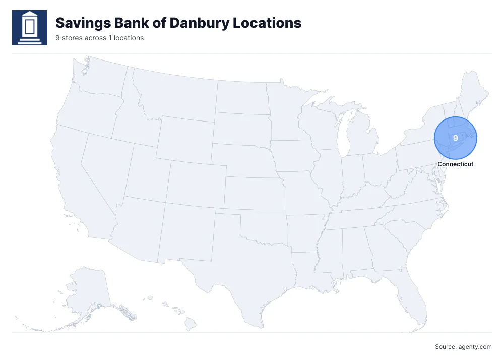 Savings Bank of Danbury Locations by State