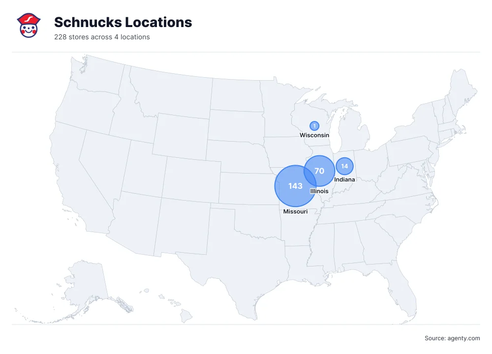 Schnucks Locations by State