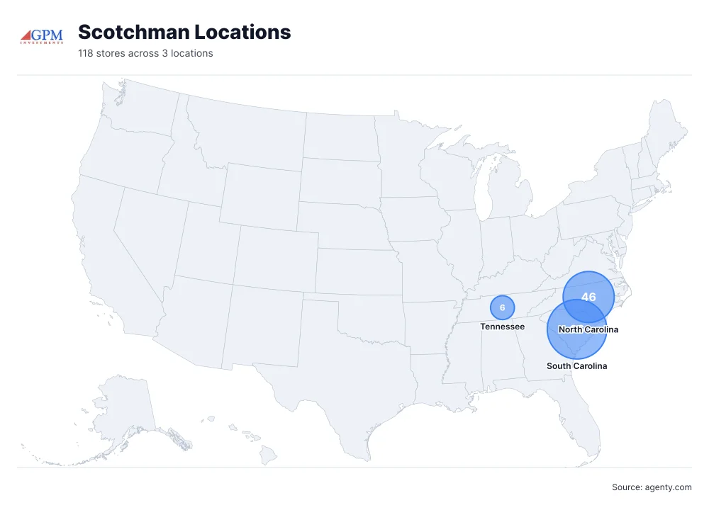 Scotchman Locations by State
