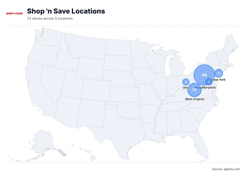 Shop 'n Save Locations by State