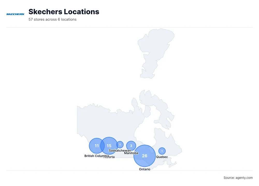 Skechers Locations by State/Region