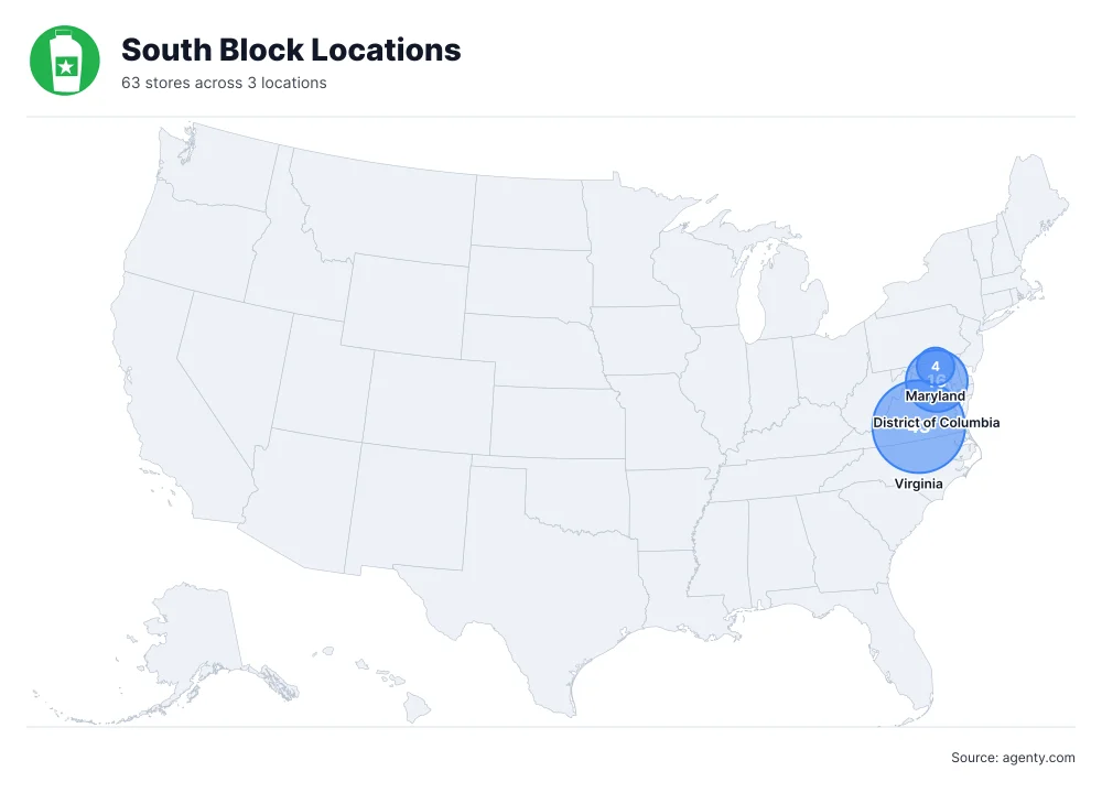 South Block Locations by State