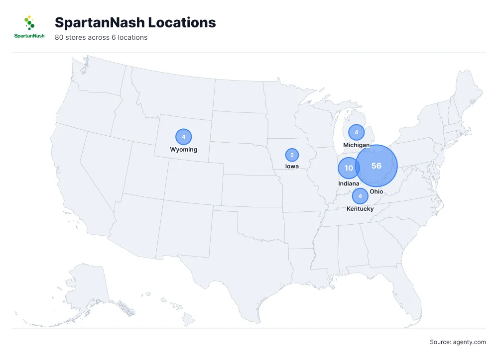 SpartanNash Locations by State