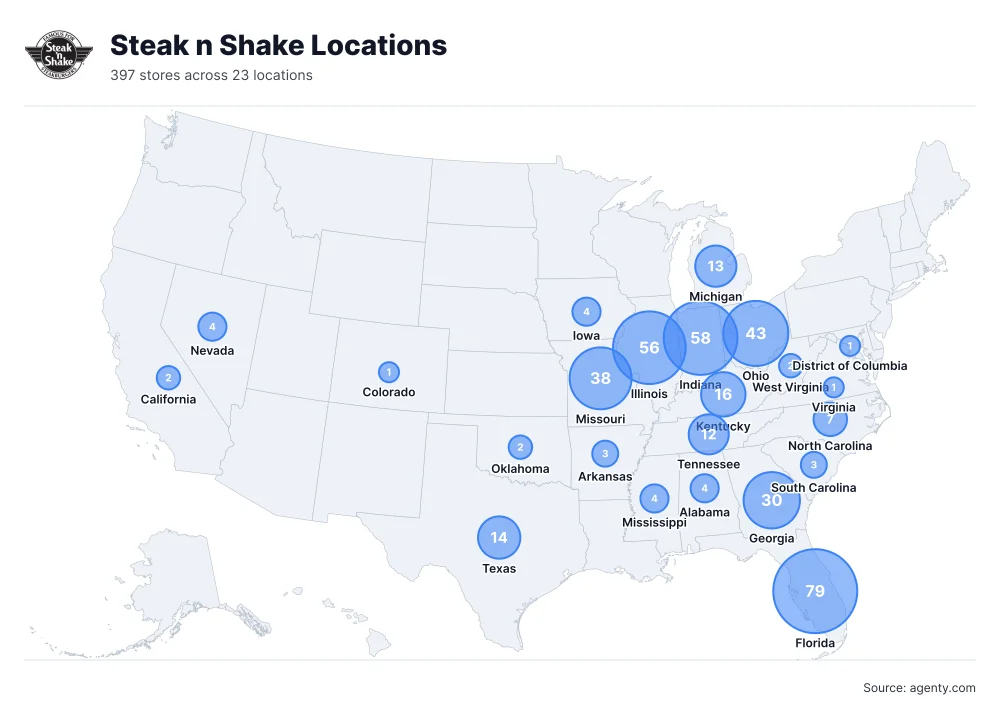 Steak n Shake Locations by State