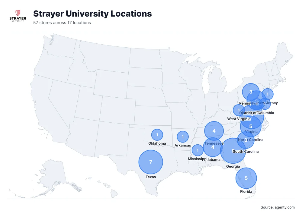 Strayer University Locations by State