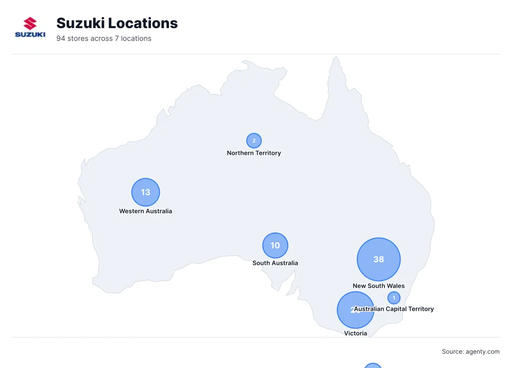 Suzuki Locations by State/Region