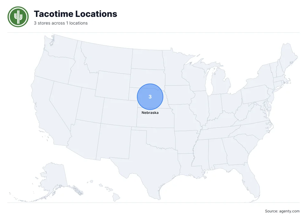Tacotime Locations by State