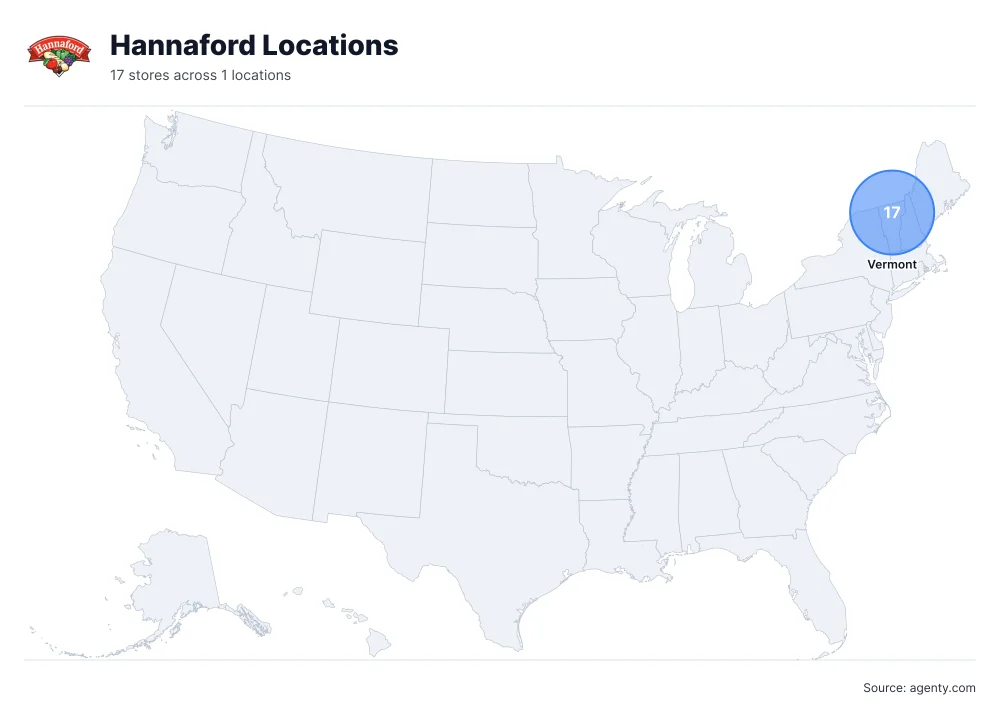 Hannaford Locations by State/Region