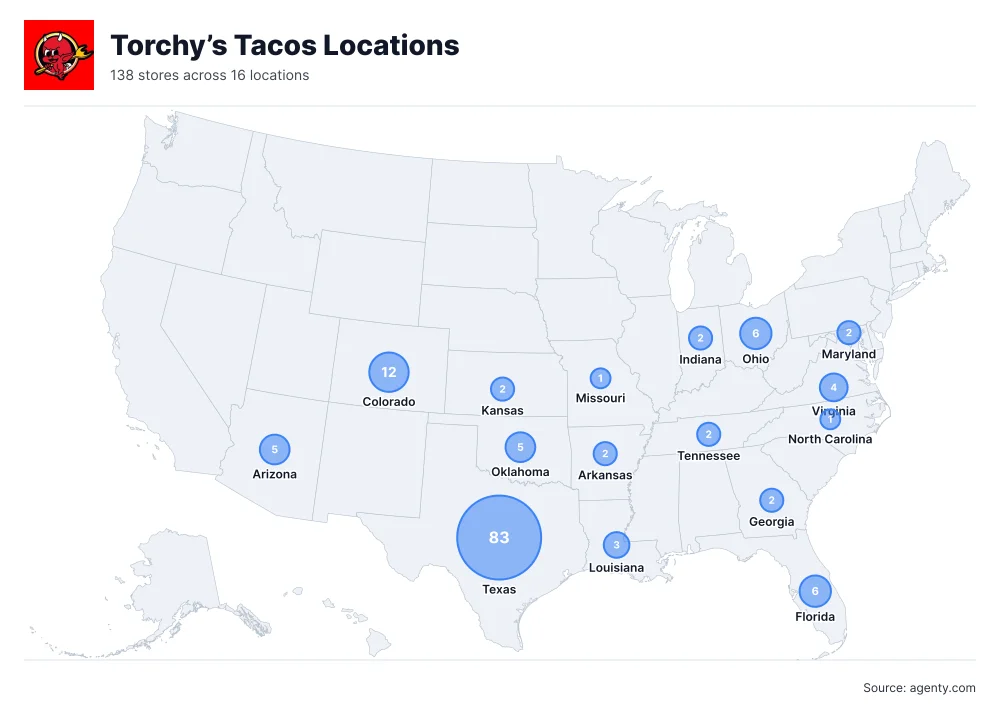 Torchy’s Tacos Locations by State