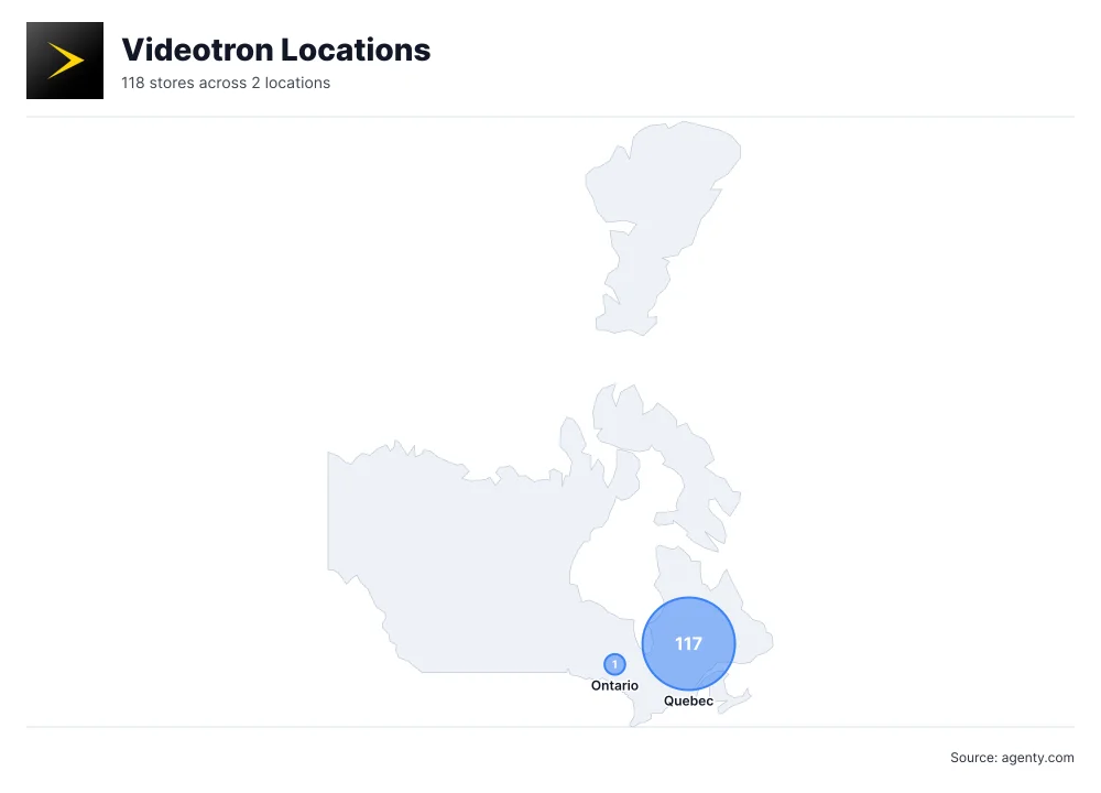 Videotron Locations by State/Region