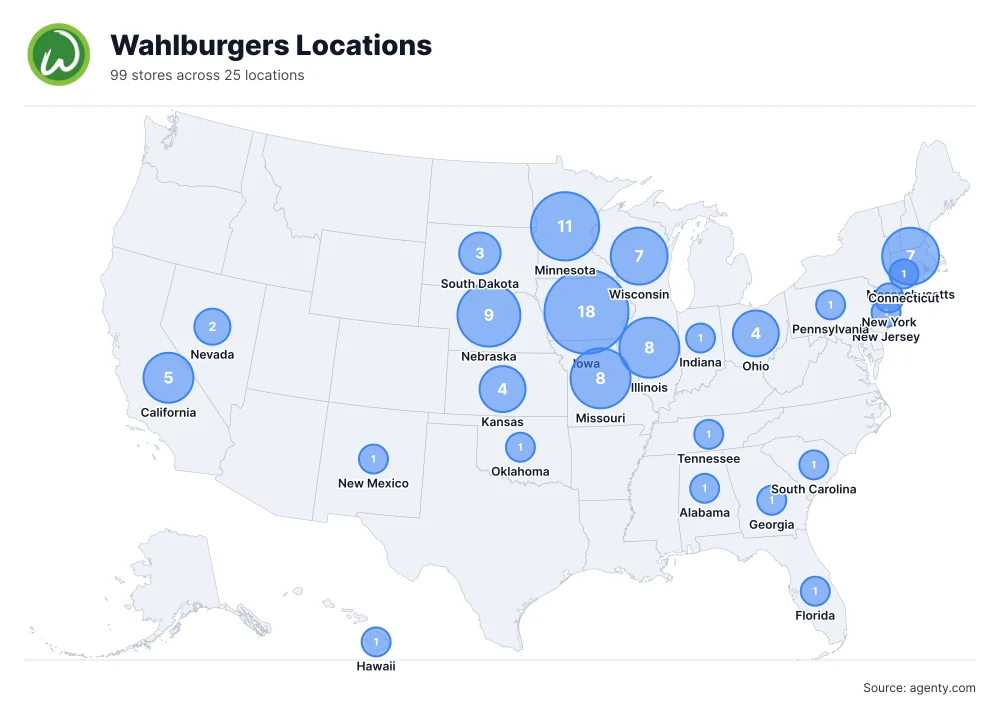 Wahlburgers Locations by State/Region