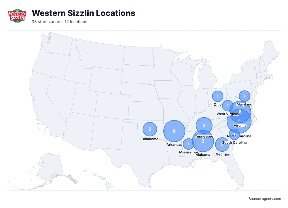 Western Sizzlin Locations by State