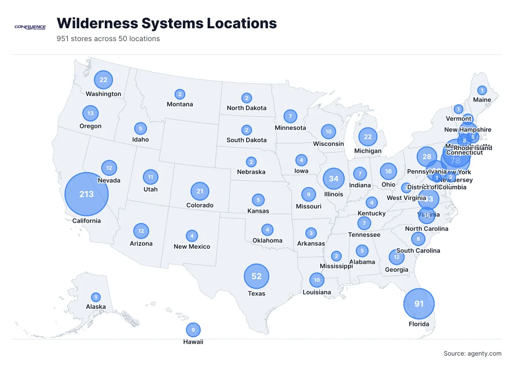 Wilderness Systems Locations by State