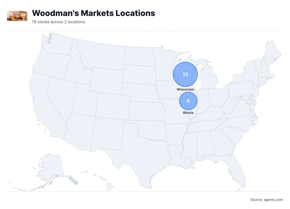 Woodman's Markets Locations by State