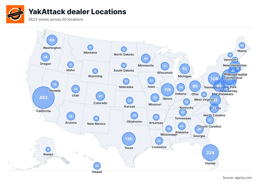 YakAttack dealer locations in the USA