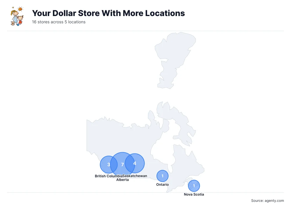 Your Dollar Store With More Locations by State/Region