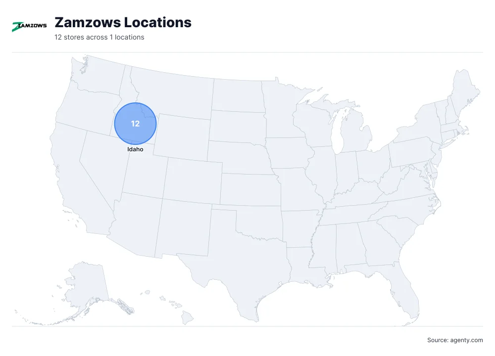 Zamzows Locations in the USA